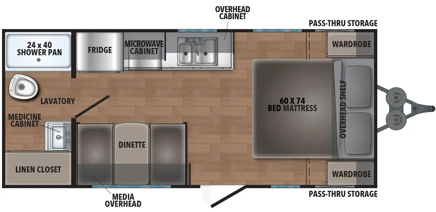 Northern Spirit Dlx & Compact 180FQ Floorplan